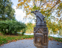 Nemuno pakrantę papuošė dar dvi restauruotos skulptūros – „Dagys“ ir „Varnas“